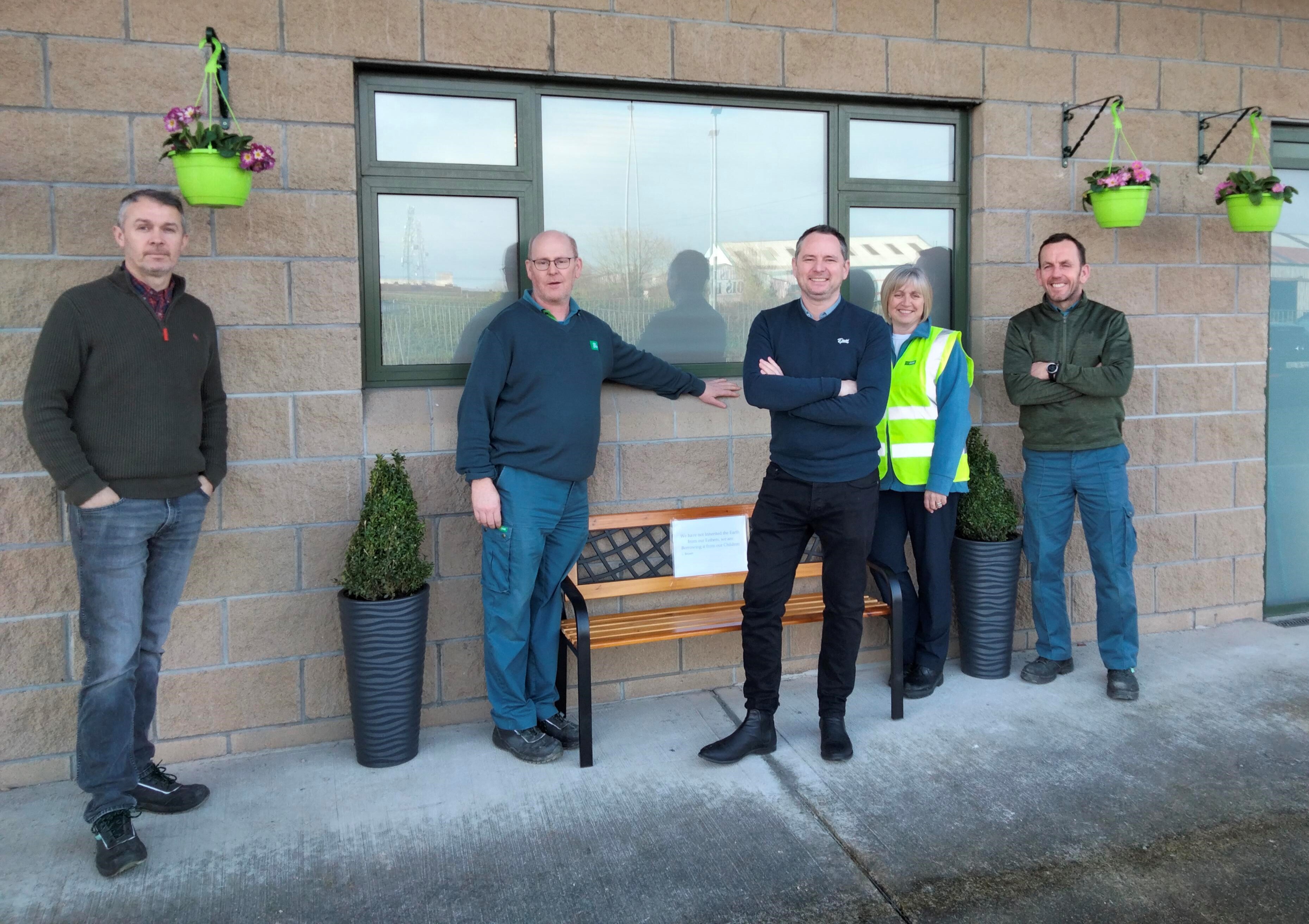L>R Working Leaders Paul McCormack and Liam McNamara; Robert Hansard, DSM; Ger Irwin, SO and Richard Reid, IAO.